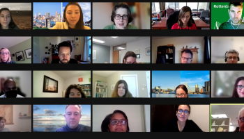 Screenshot of online meeting