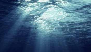 Under water