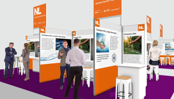 Visual of stand at Aquatech Amsterdam 2025 Netherlands Pavilion