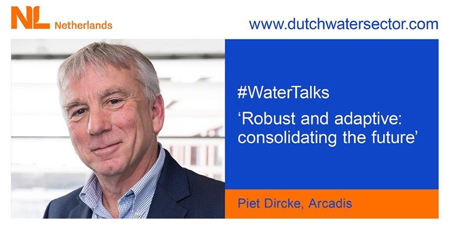 Banner of #WaterTalks with a Piet Dircke, Arcadis