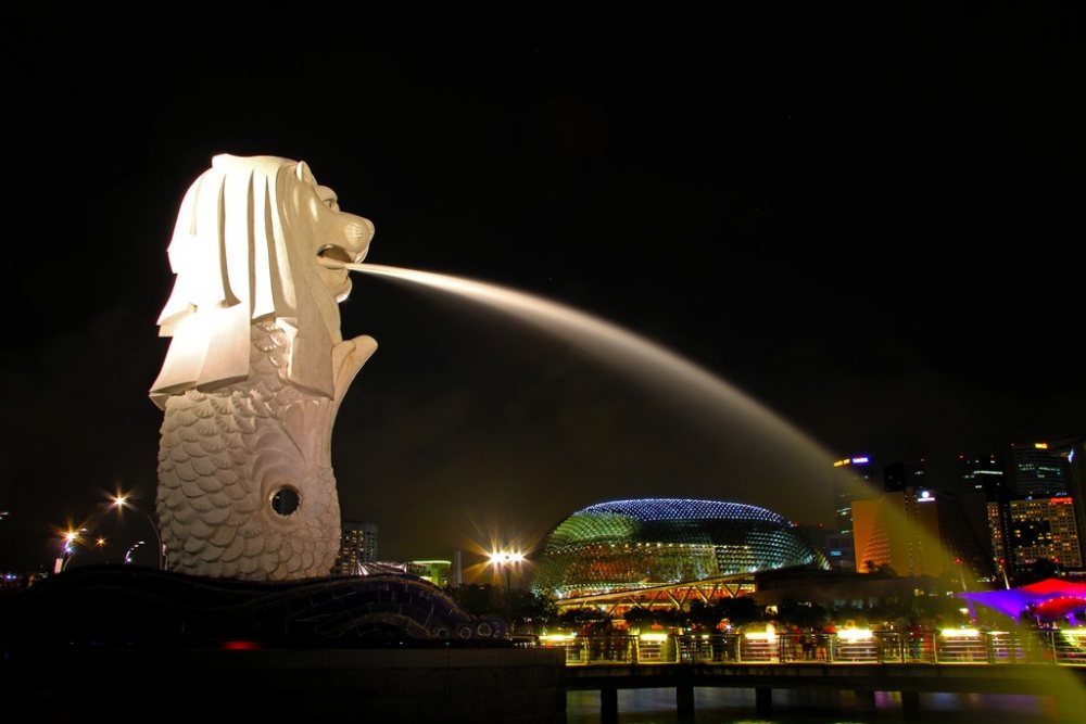 Nighttime in Singapore