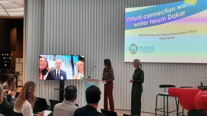 Photo of the virtual connection between the World Water Forum and Expo 2020 Dubai