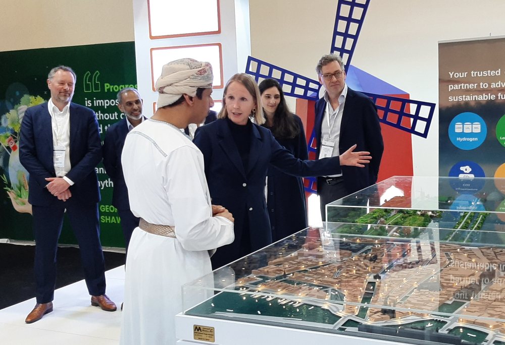 His Excellency Salim Al Aufi Minister of Energy Minerals in Oman visiting the Netherlands Pavilion