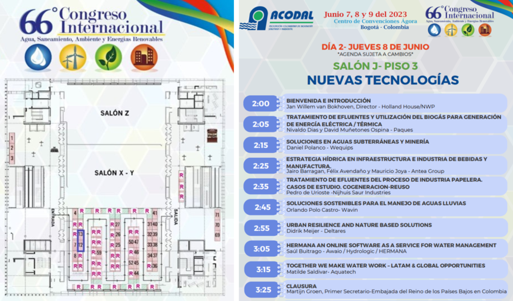 Acodal 2023 Floorplan + presentations programme