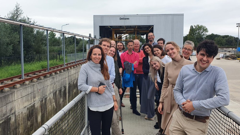 Group photo of delegates from the Netherlands Enterprise Agency (RVO) participating in the 'A Day in the Life of' support programme at Deltares’ premises.