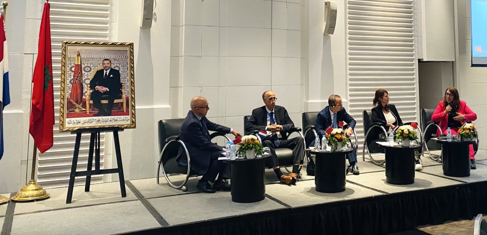 Panel discussion at the first edition of the Dutch Moroccan Water Days, held on 10 October 2023.