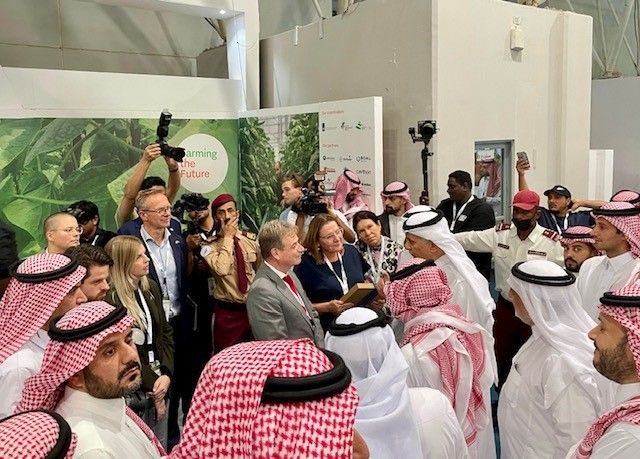 High-level visit to Netherlands Pavilion at Saudi Agriculture