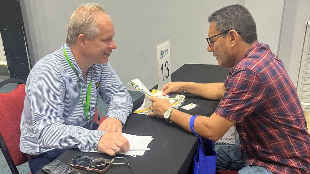 Wiger Franke, Executive Director at Wequips, at a matchmaking session held at ACODAL 2024