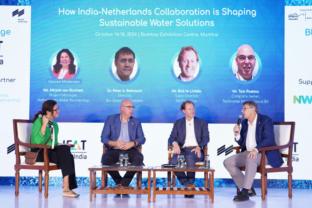 Panel discussion on ‘How the India-Netherlands collaboration is shaping sustainable water solutions’ held at IFAT India 2024.