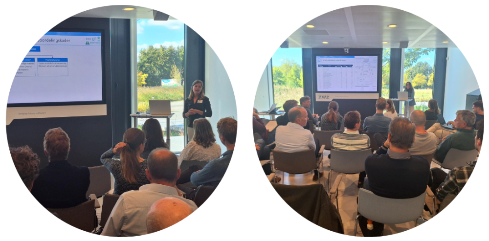 Presentations by KWR and LeAF during the KNAP consortium meeting on 3 october 2024