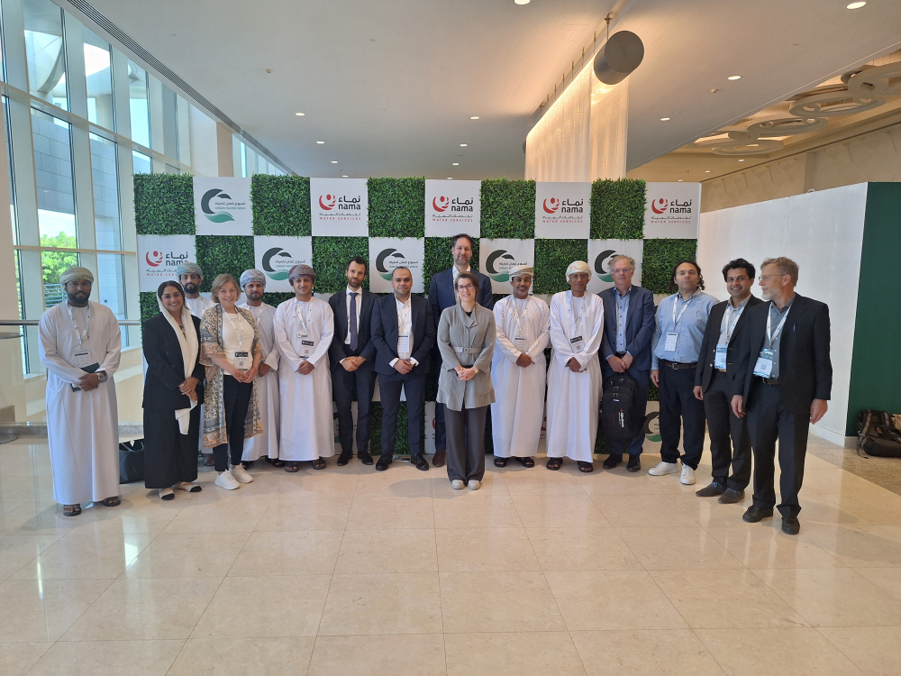 Group photo of matchmaking meeting between NWP and Nama Water during Oman Water week 2025