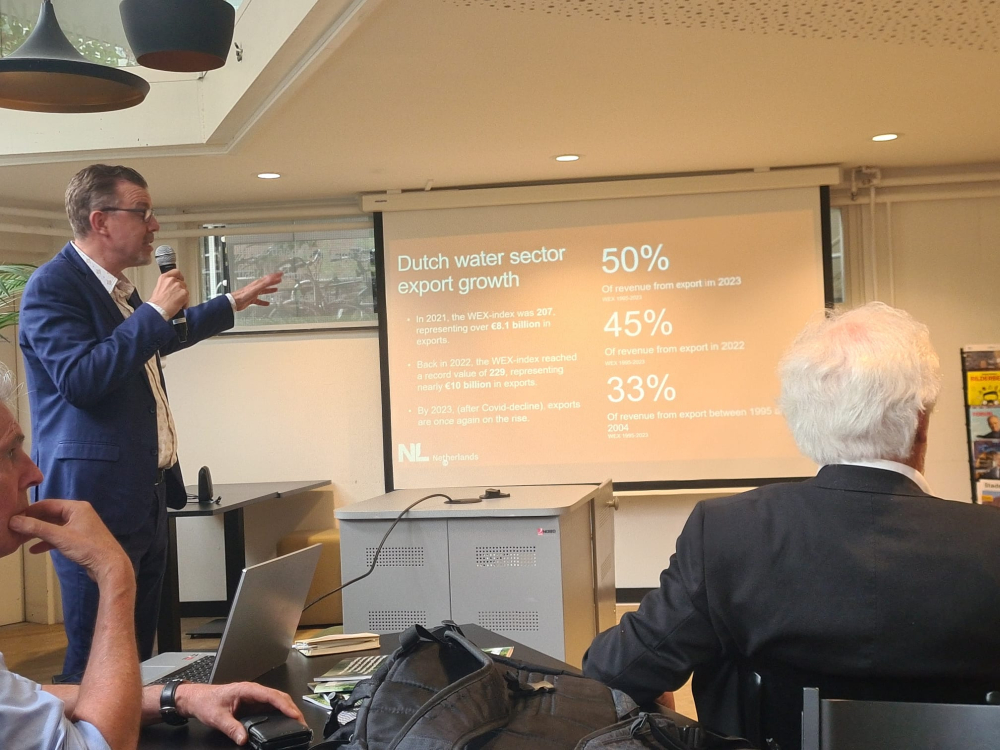 Arjan Braamskamp presenting the WEX results