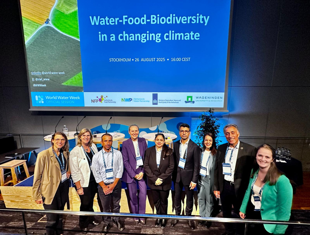 Group picture of the water food biodiversity session during Stockholm Woeld Water Week 2025