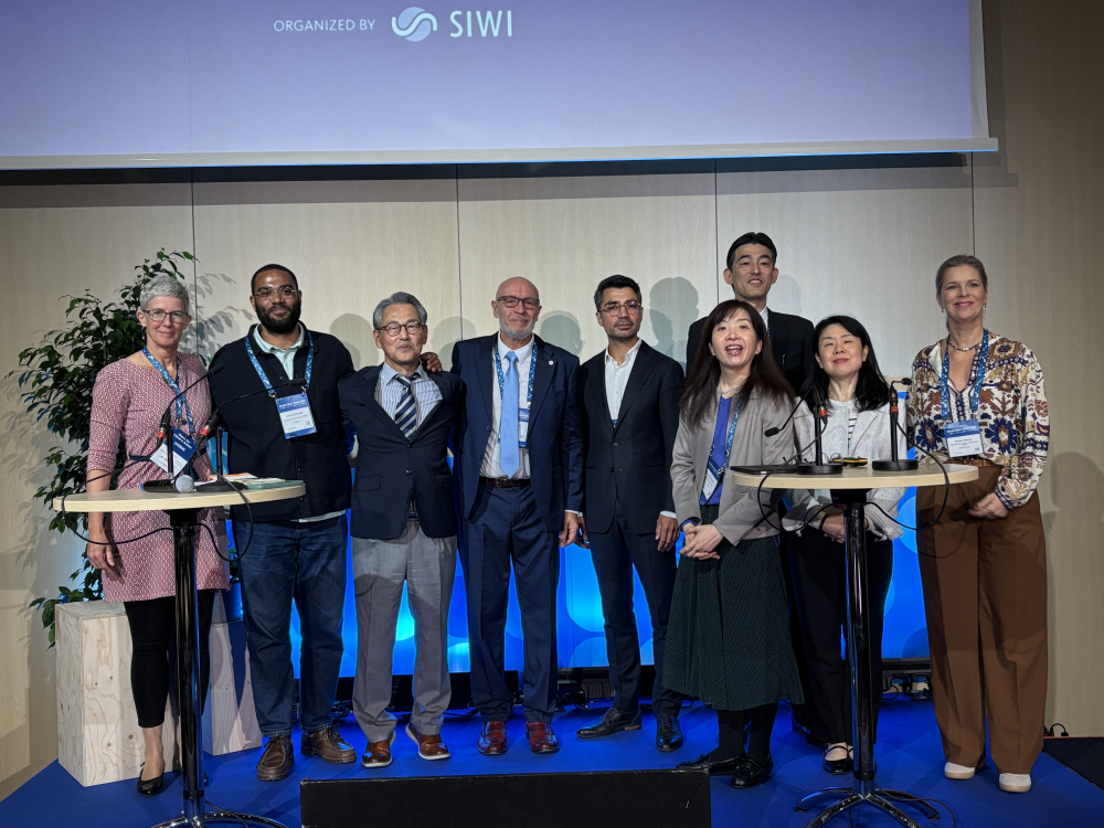 Group picture of the NoWNET speakers during Stockholm World Water Week 2025