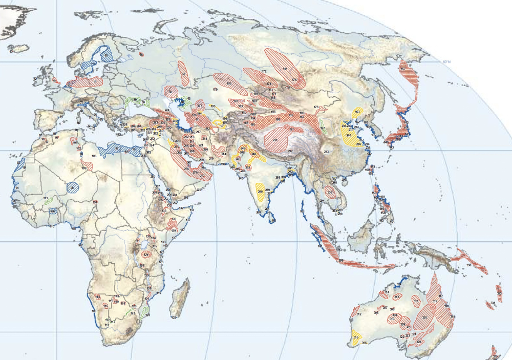Salinity world map