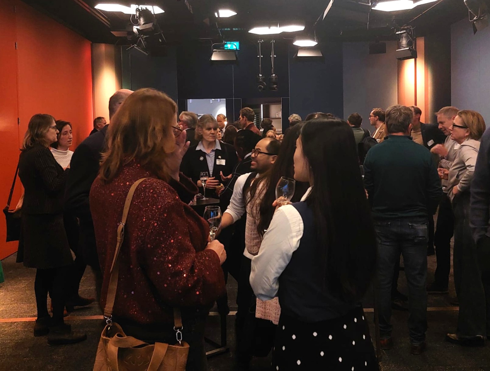 Networking at NWP's New year's reception