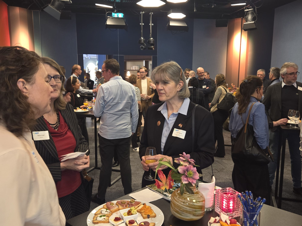 Networking at NWP's New year's reception