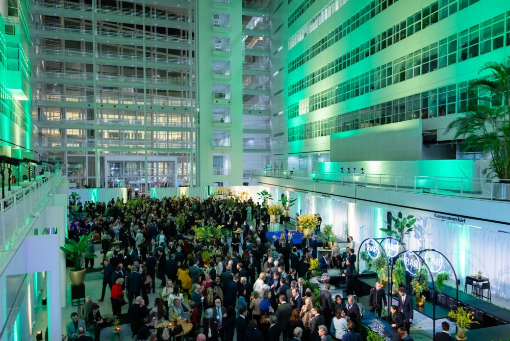 Many people at networking reception during the Dutch Ambassadors conference 2026