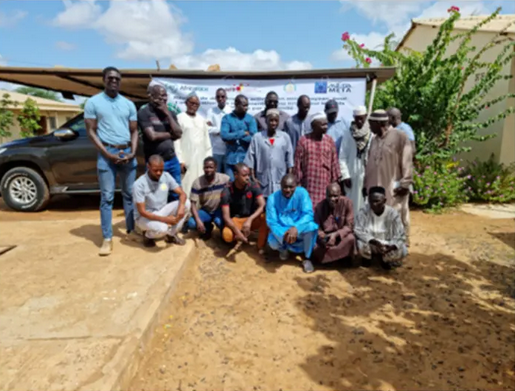 Fieldwork and farmer engagement regarding salinisation. Image credits: AfricaRice