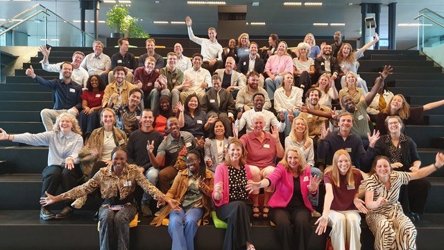 Group photo of the first batch of YEP Phase III at the start training in The Hague.