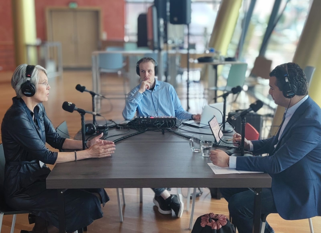 TKI Watertechnology_Podcast recordings at the Wetsus Congress 2025