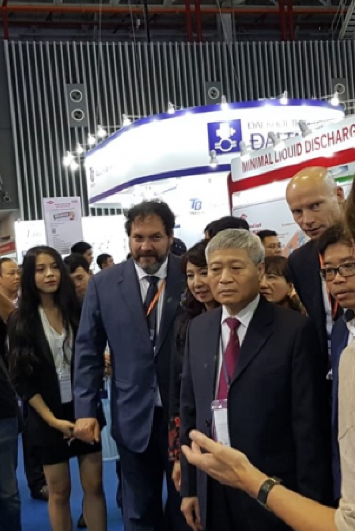 The exhibition floor at Vietwater 2018