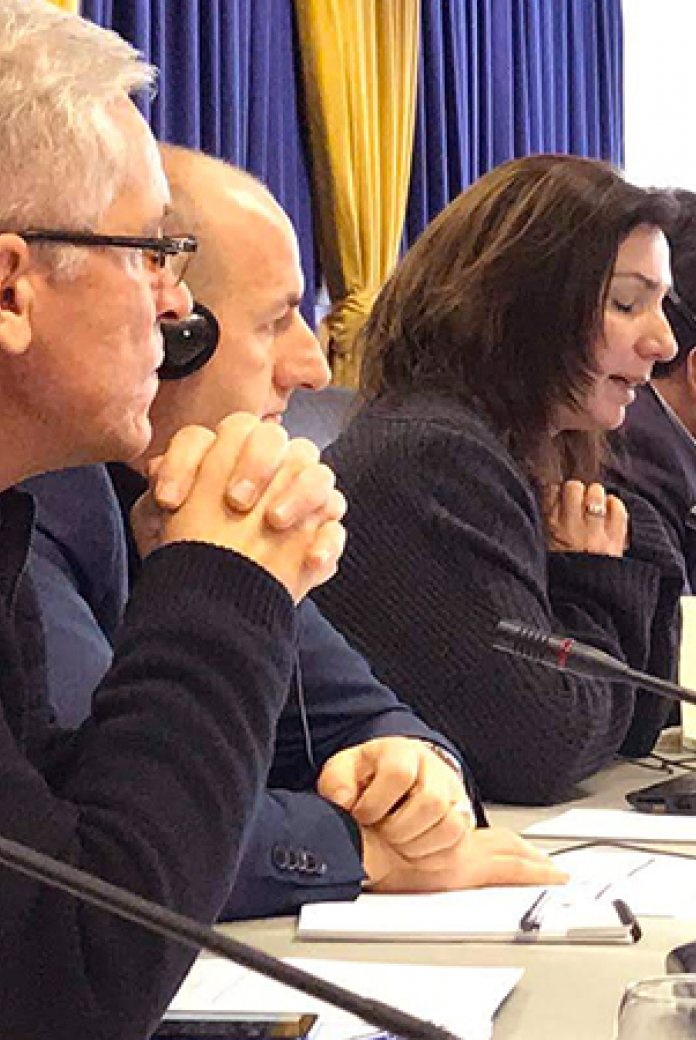 News - Industrial waste water management event in Kosovo. Photo of local water professionals and NWP Project Manager Central and Eastern Europe, Ms Darja Kragić Kok.