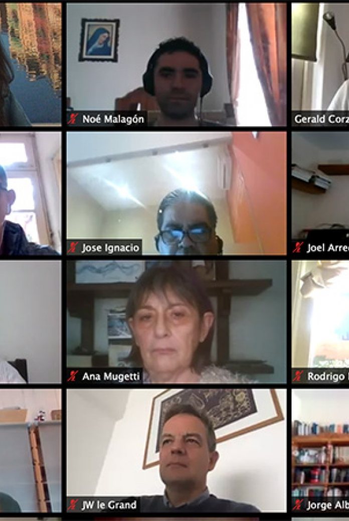 Screenshot of the participants of the webinar on IWRM Resilience.