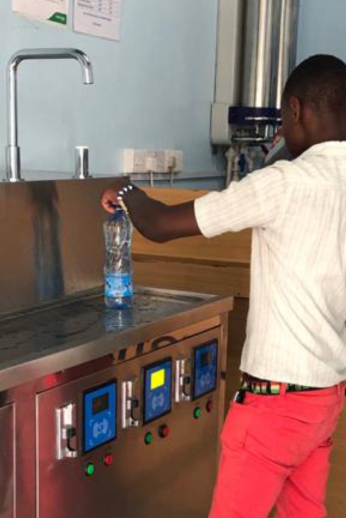 Photo of a customer inside one of Purefresh outlets.