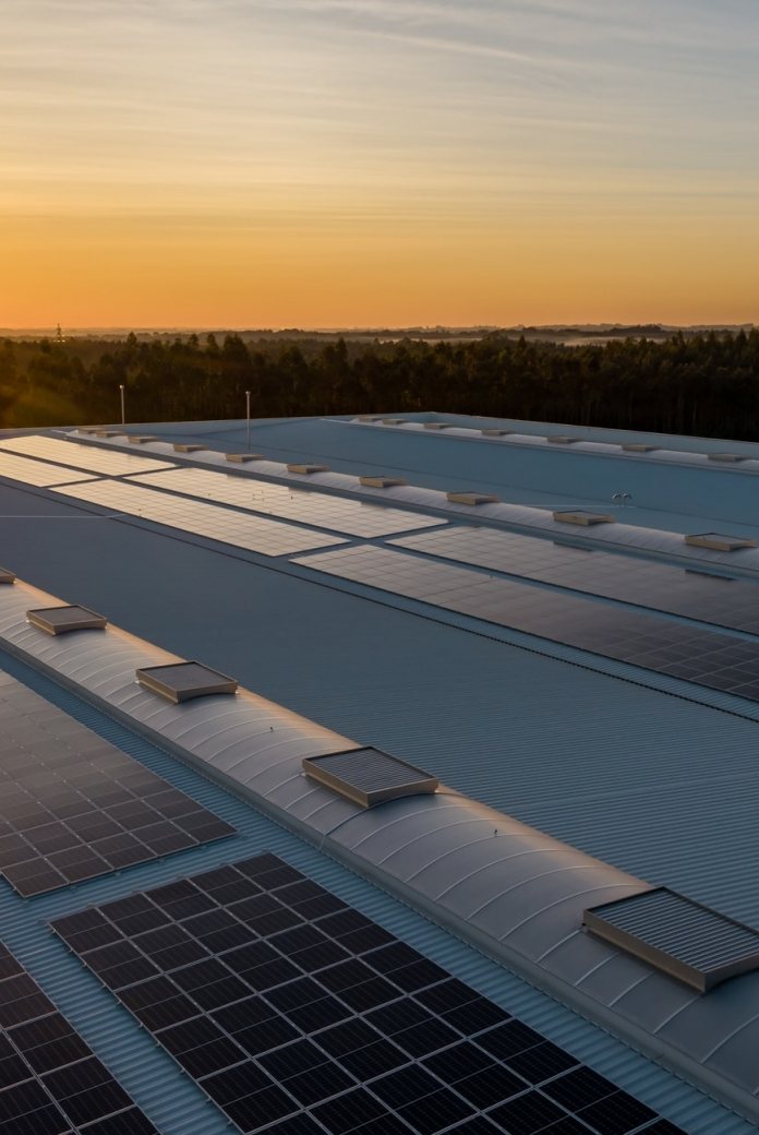 Photo of solar panels.