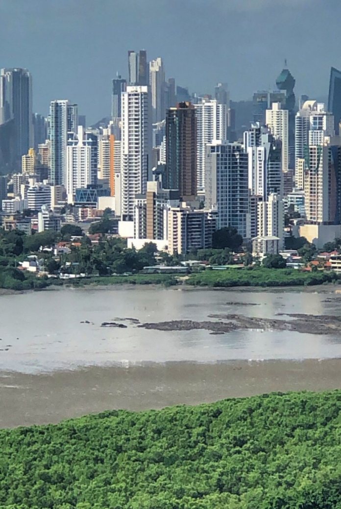 Skyline of Panama City.