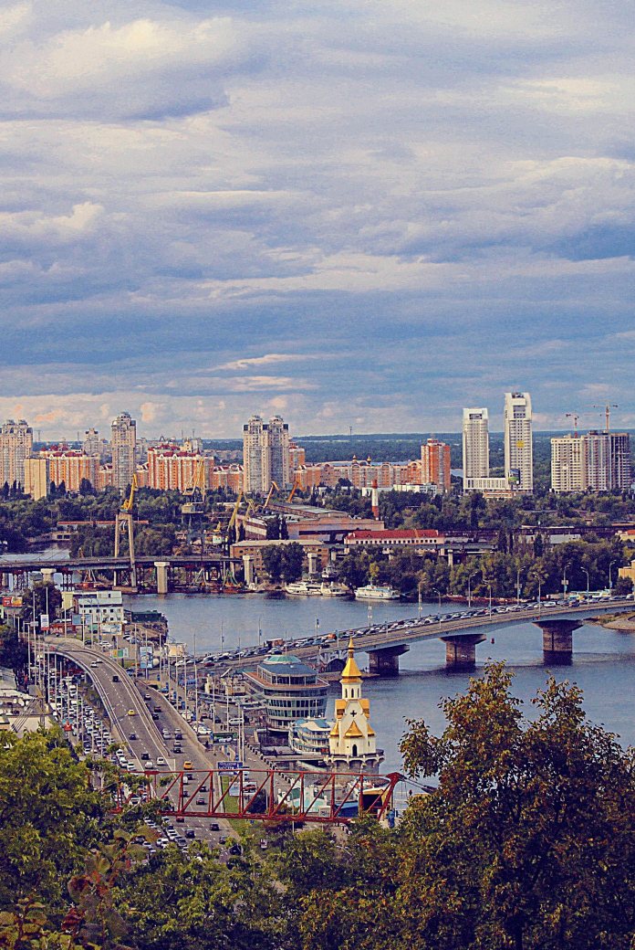 Aerial view of Kiev
