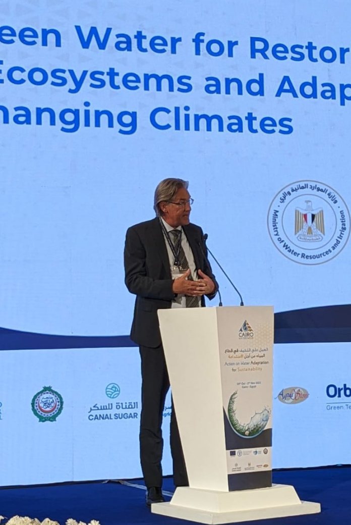 Rob Steijn, Supervisory Board Chairman of the Netherlands Water Partnership, at Cairo Water Week 2023