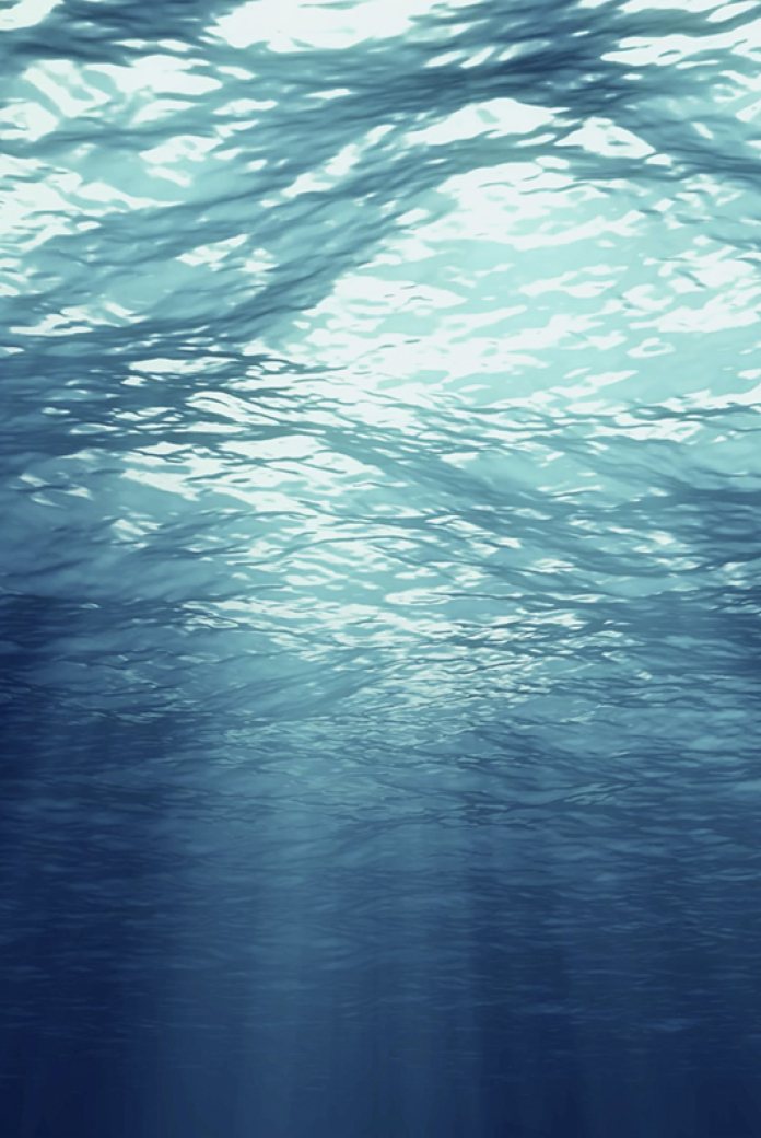Under water