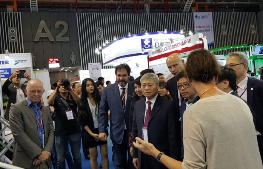 The exhibition floor at Vietwater 2018