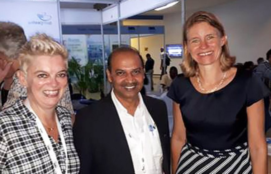 Blog Antea India. From left to right, Annemieke van Zuylen, NWP Project Manager Events, Krishna Kant Gupta, Head of Water and Urban Infrastructure at Antea India, and Tanja Gonggrijp, Dutch Ambassador to Sri Lanka