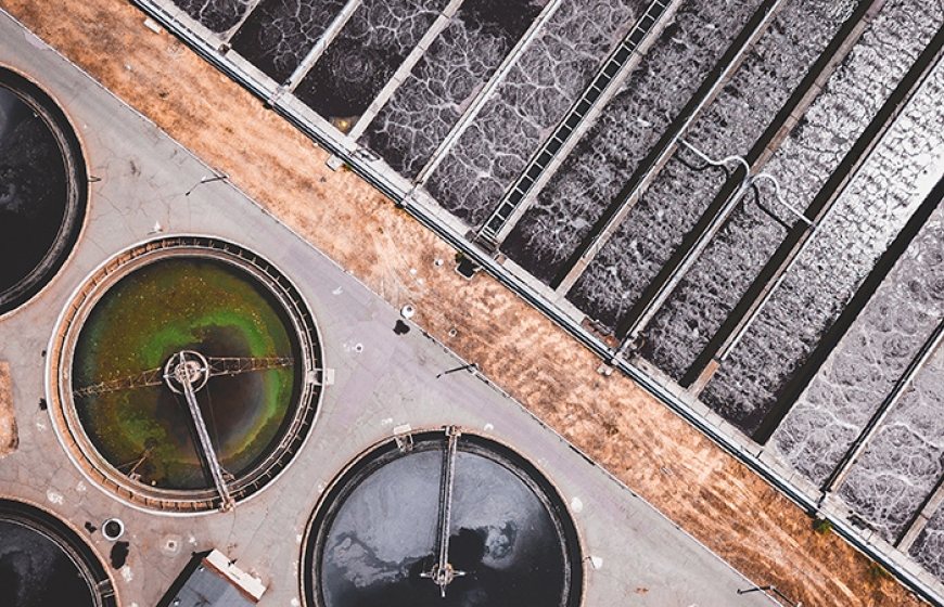 Photo of a water treatment plant.