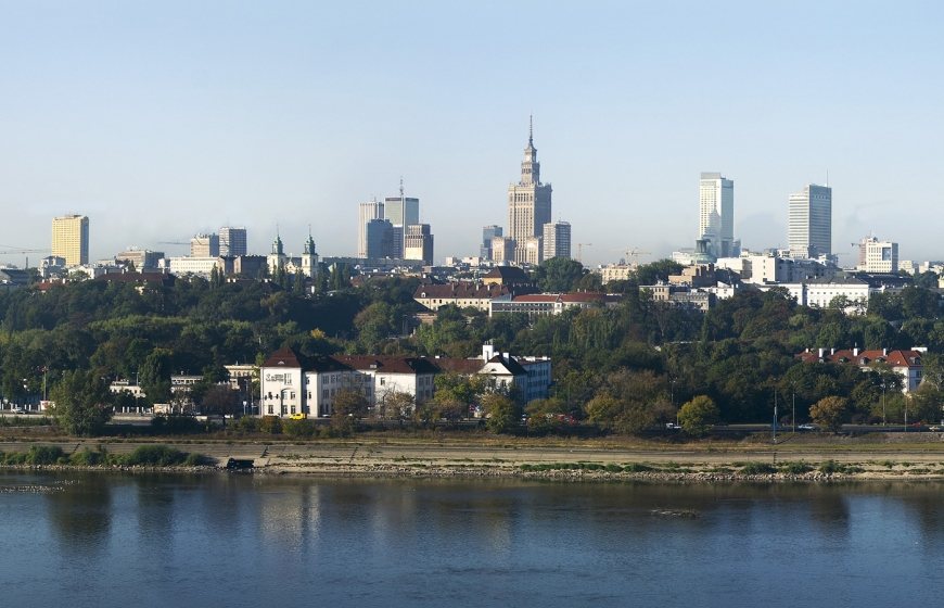 Skyline of Warsaw