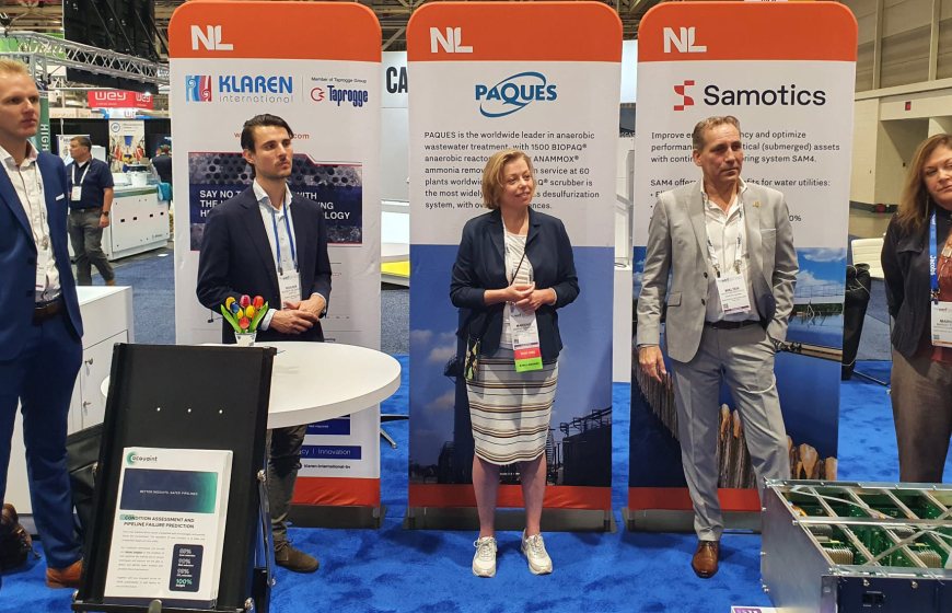 Photo of participants of the Netherlands Lounge at WEFTEC 2022