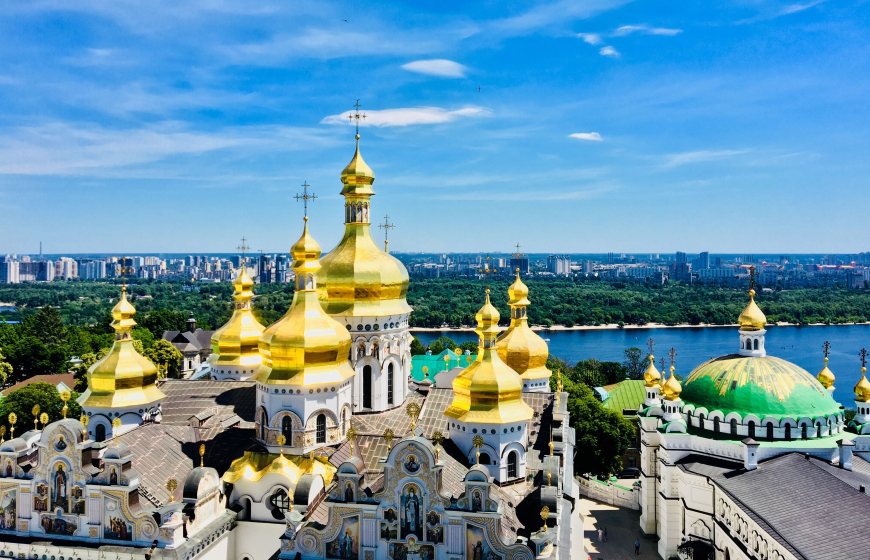 Aerial view of Kiev