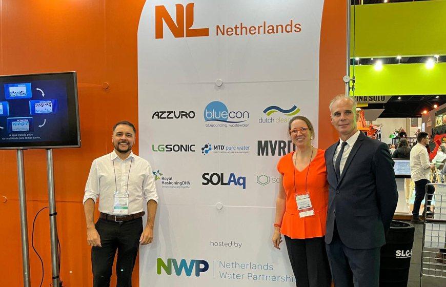 Representatives of the Netherlands Consulate General in São Paulo and NWP at IFAT Brasil 2024