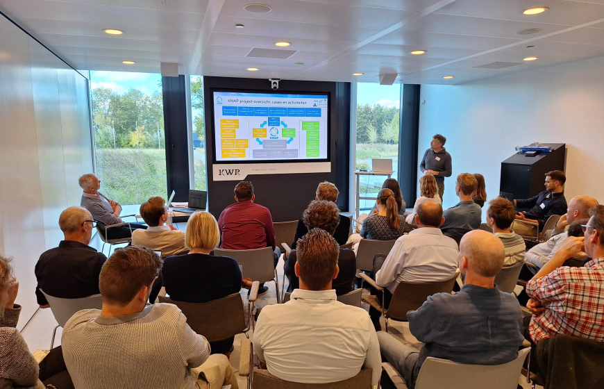 Kimo van Dijk presents KNAP research project to consortium members