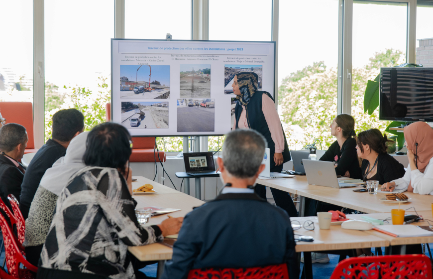 WorldBank Tunisia delegation engaged in workshop at NWP offices