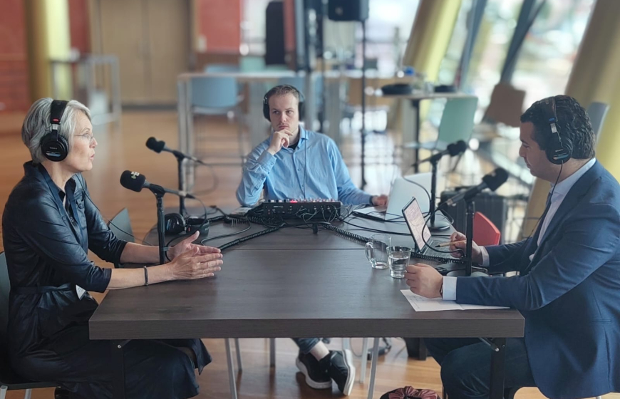 TKI Watertechnology_Podcast recordings at the Wetsus Congress 2025