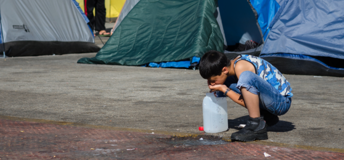 Water Crisis - Refugee camp