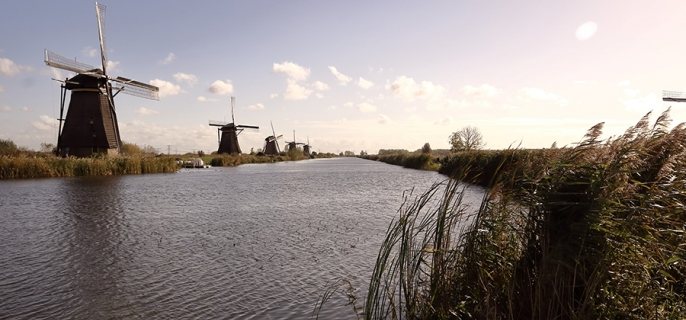 Urban resilience sector meeting. Photo of Dutch landscape