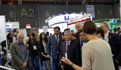 The exhibition floor at Vietwater 2018