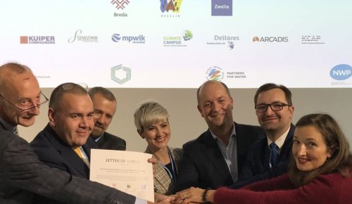 The signing of the Letter of Intent by Polish and Dutch organisations at COP 24