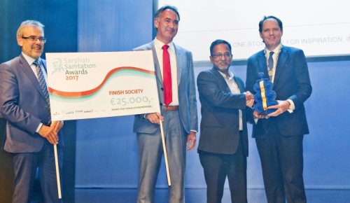 The winners of the Sarphati Sanitation Awards 2017 at AIWW