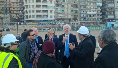 Sybe Schaap during a mission to Alexandrië, Egypt